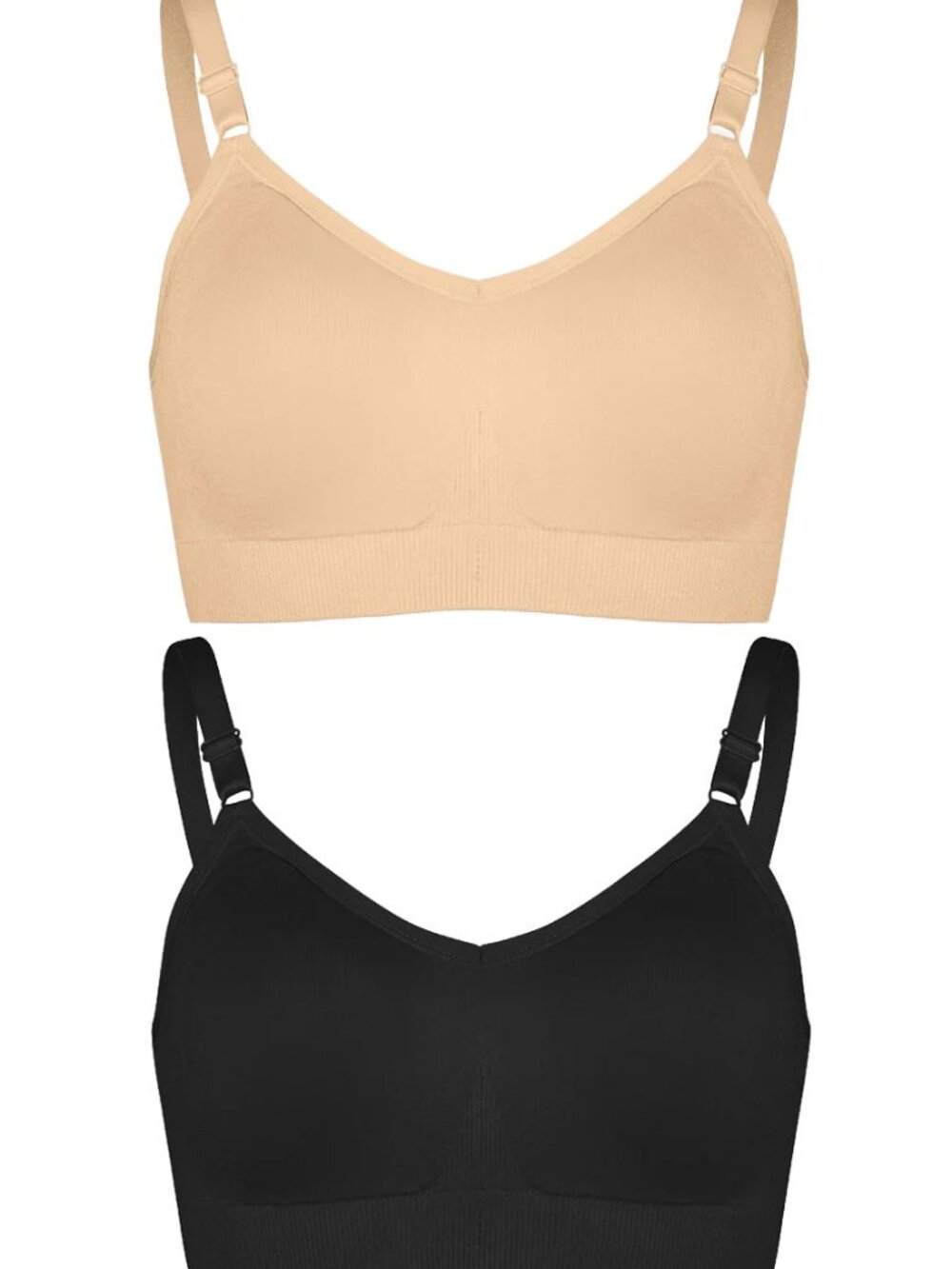 Knix Good to Go Seamless Bra Bundle Nylon Spandex Bralette Size M Women's EUC